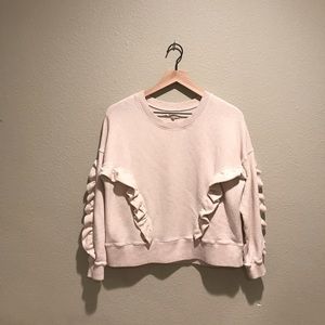 MADEWELL Mile(s) Ruffle Sweater